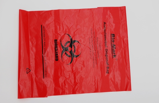 Adhesive Specimen Autoclavable Biohazard Bag 90x100cm 70x90cm 50x50cm