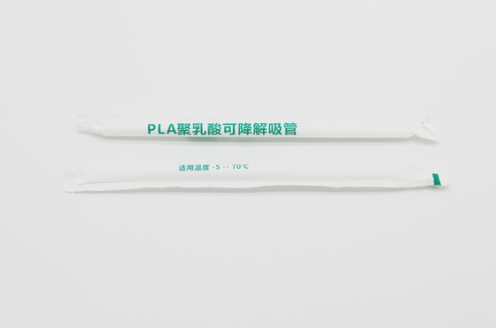 12mm 6mm Biodegradable PLA Hot Drink Straw Environment Friendly High Temperature