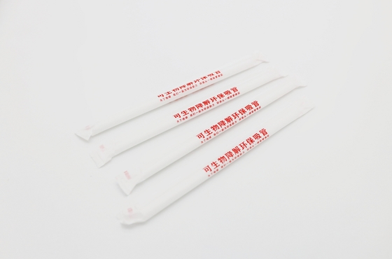 12mm 6mm Biodegradable PLA Hot Drink Straw Environment Friendly High Temperature