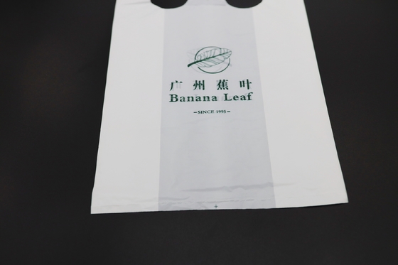 11 Micron Hdpe Biodegradable Plastic Bags Roll Clear White For T Shirt