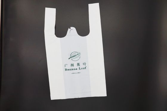 11 Micron Hdpe Biodegradable Plastic Bags Roll Clear White For T Shirt