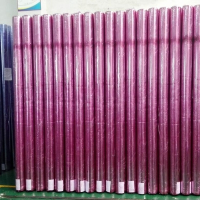 Recyclable Furniture Wrapping Film 245cm Width Red Transparent Plastic Roll No Glue