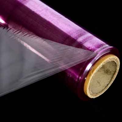 Recyclable Furniture Wrapping Film 245cm Width Red Transparent Plastic Roll No Glue