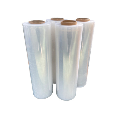 Self Adhesive White Stretch Film 2.1kg Transparent 130mic Thickness