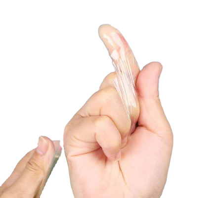Clear Transparent Plastic Wrap / Stretch Packing Roll OD 65mm 50mm Width 0.03mm Thickness