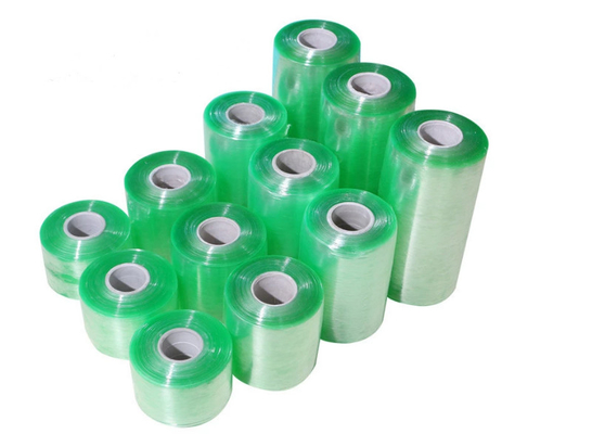 Transparent Yellow Packing Stretch Wrap Cling Film 60mm 130mic Thickness
