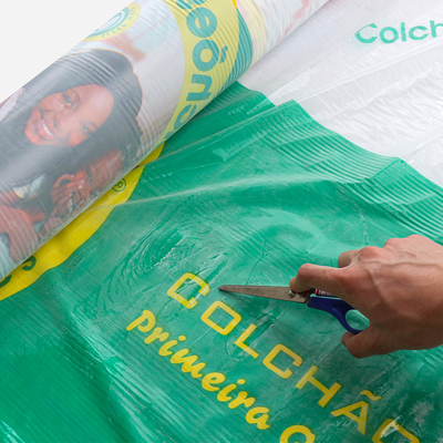 2.5m PVC Printed Film Plastic Wrap 10cm Width 120kg With Patterns