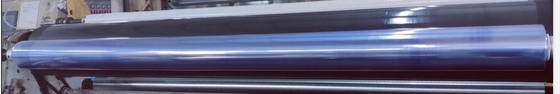Blue PVC Plastic Film Sheet 0.033mm Thick Clear 50cm Width Film Roll For Packing