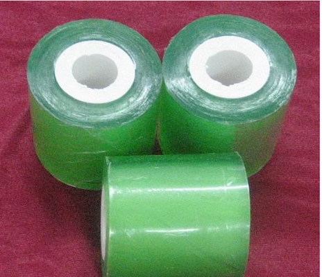 Transparent Yellow Packing Stretch Wrap Cling Film 60mm 130mic Thickness