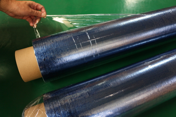 1.37m 30m PVC Film Roll For Wrapping Soft 50cm Width Blue Normal Clear